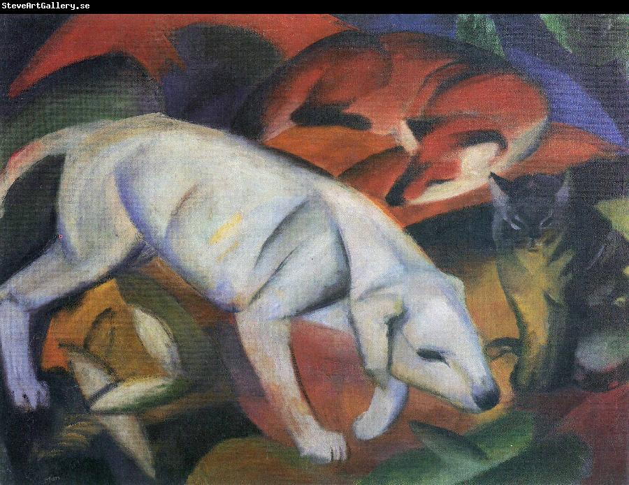 Franz Marc Drei Tiere